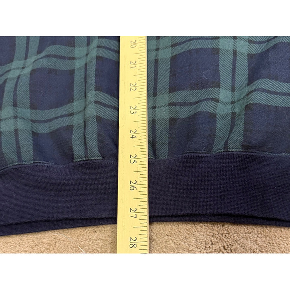 Vintage Chaps Ralph Lauren Sweatshirt Sweater Mens XL Plaid Spellout Logo - Picture 4 of 7